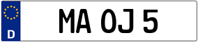 Trailer License Plate